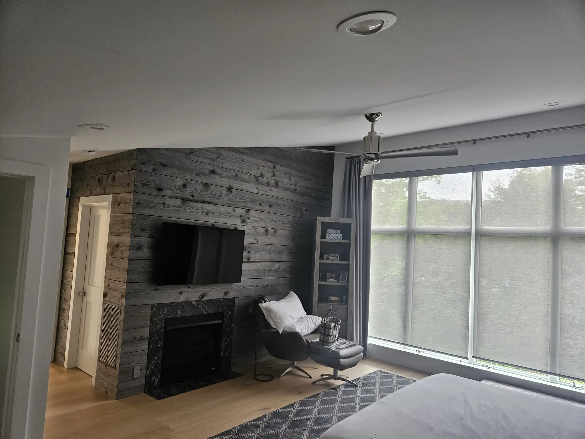Detailed interior paint work